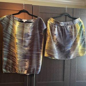 Loft matching top and skirt, gently used.